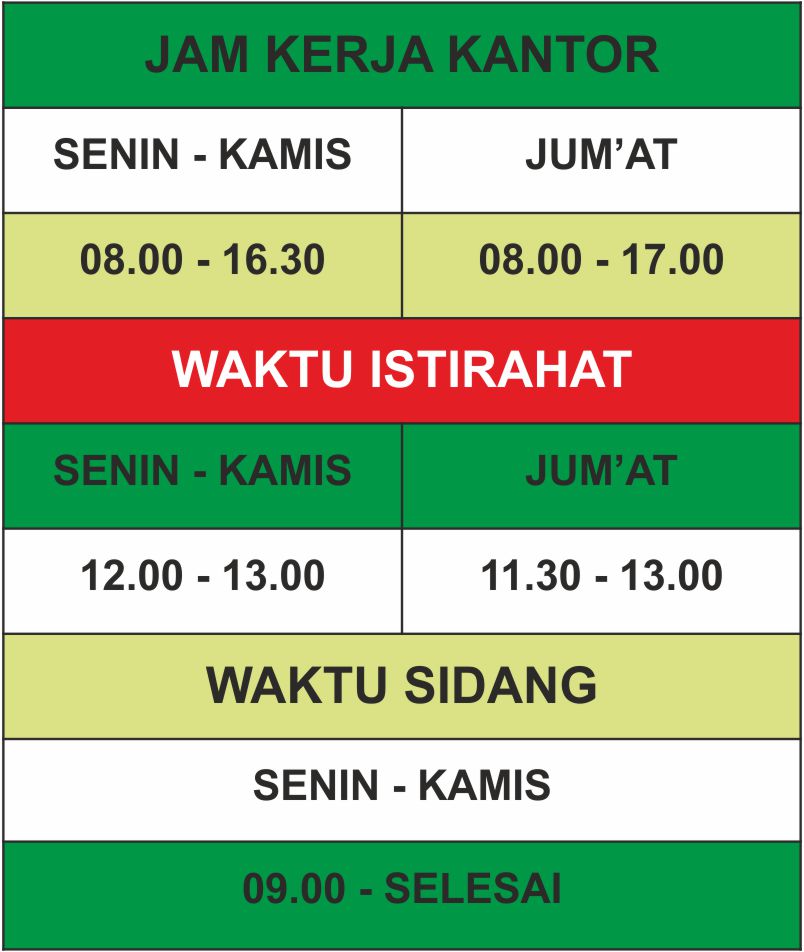 Jam Kantor Normal
